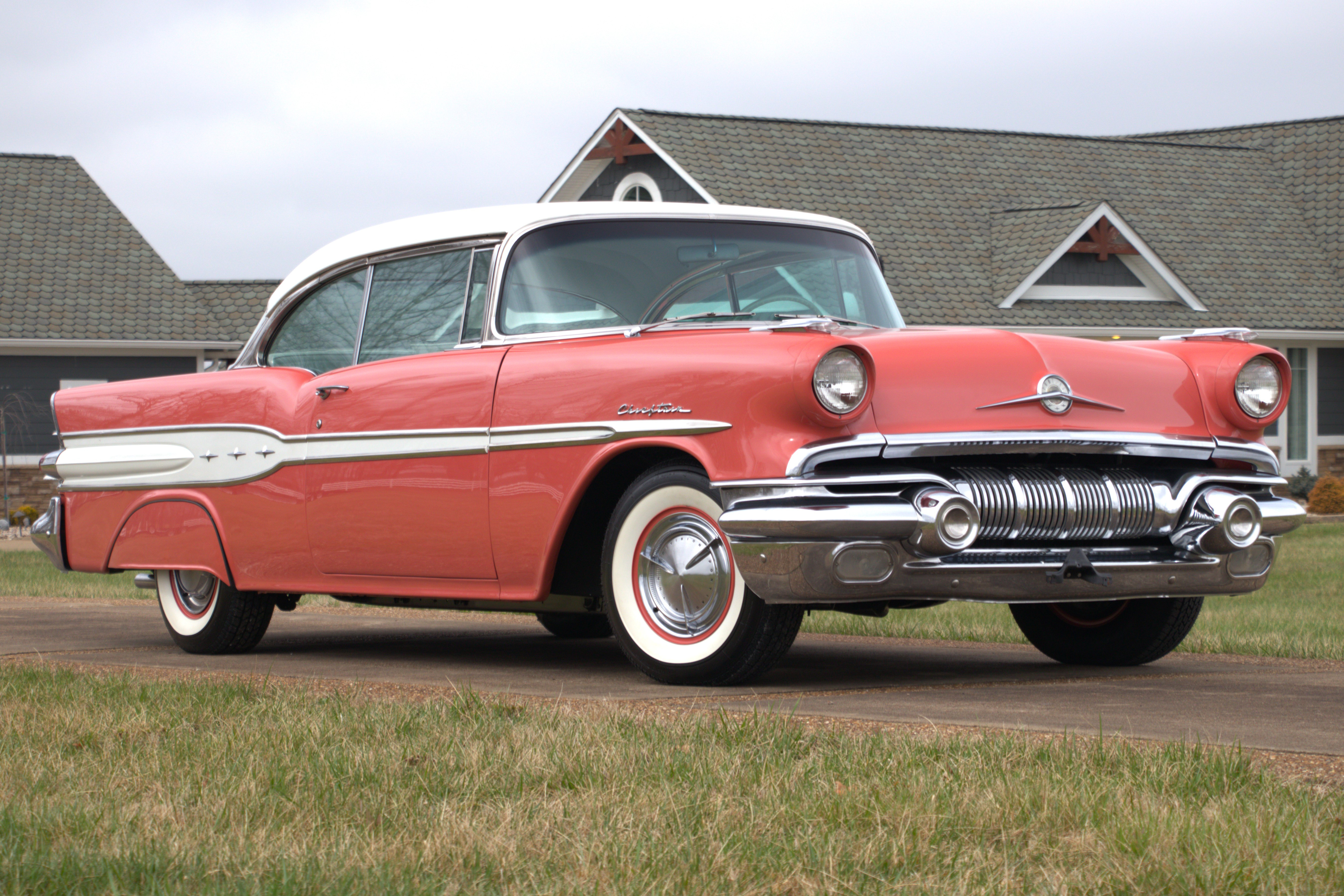 1957 Pontiac Chieftain Caribbean Coral/Kenya Ivory